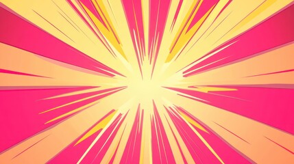 Obraz premium Radiant burst, vibrant colors