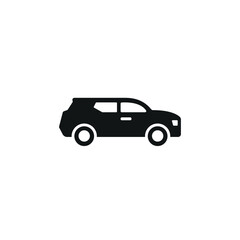 SUV icon. Simple SUV icon for social media, app and web design. Vector illustration.