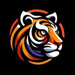 tiger head vector logo