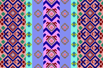 Colorful woven fabric patterns
