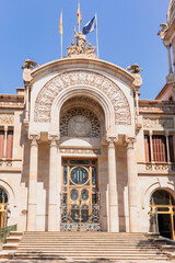 Obraz premium Palace of Justice (Barcelona, Spain), in Ciutat Vella District