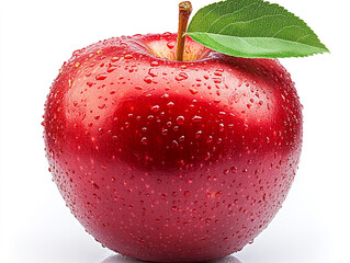 Juicy Red Apple with Water Droplets  Fresh Fruit  Healthy Eating  Vitamin C  Diet Food  Ph
