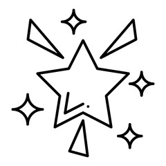 Stars line icon