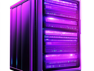 Futuristic Server Rack  Data Center  Network  Technology  Cloud Computing  Digital Infrast