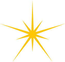 Sparkle vector illustration. Y2k geometric shape