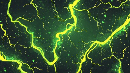 Abstract neon veins