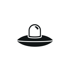 UFO icon. Simple UFO icon for social media, app and web design. Vector illustration.