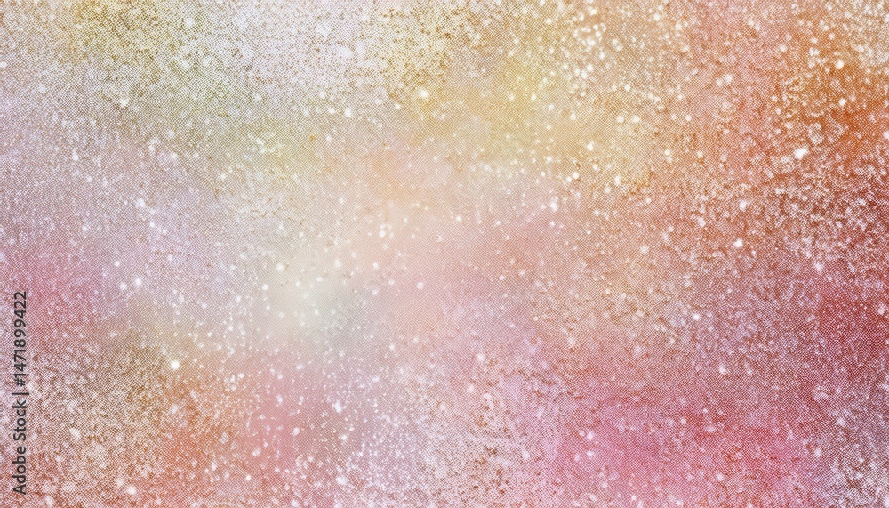 Aufkleber pastel glitter dust texture with soft speckled gradient for web design, branding, print background, or abstract art canvas

