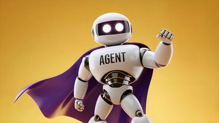 AI Superhero at Work, Agentic Autonomy and the Future of Automation. Autonomous Humanoid Robot at Work. AGI-Powered Autonomous Agent in the Workplace