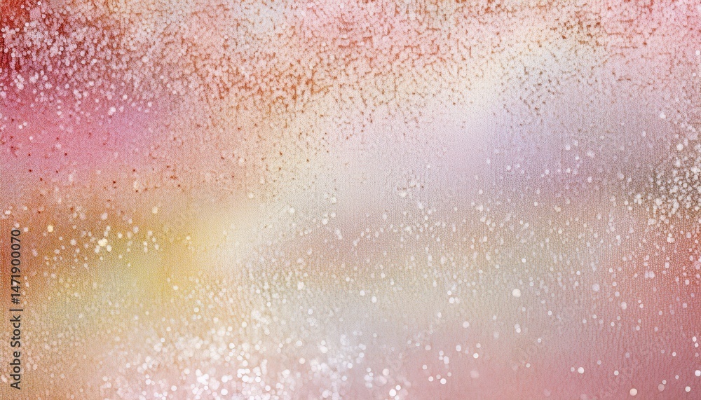Aufkleber pastel glitter dust texture with soft speckled gradient for web design, branding, print background, 