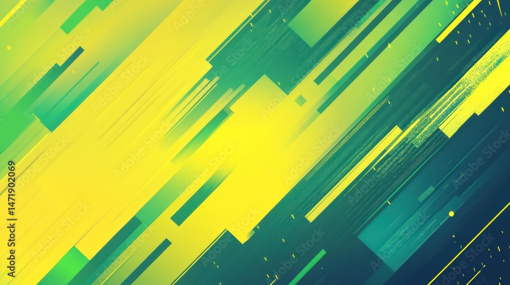 Poster abstract vibrant color blend with dynamic lines