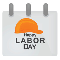 Fototapeta premium Happy labor day card. vector