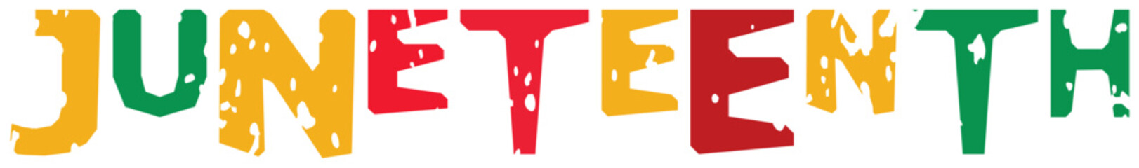 
Juneteenth World Lettering