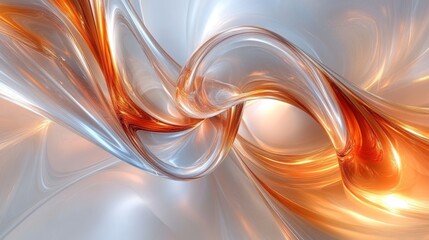 Abstract design with flowing, liquid-like forms.