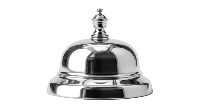 Hotel Service Bell Isolated on Transparent Background

