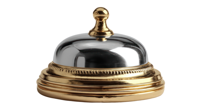 Hotel Service Bell Isolated on Transparent Background

