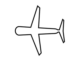 drone black outline on a white background,