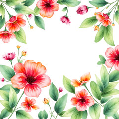 Fototapeta premium frame of flowers