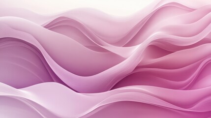 Obraz premium Pink Wavy Abstract Background with Smooth Curves