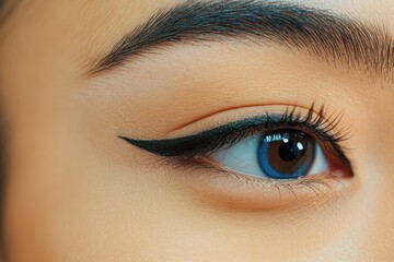 Fototapeta premium Before and after eyelid surgery transformation concept