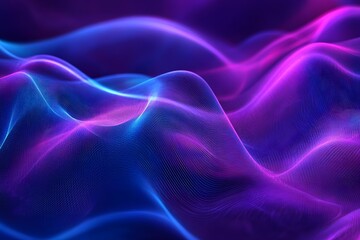 Fototapeta premium Abstract Purple Blue Wave Background