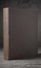 Empty book cover template, realistic textured backdrop,  minimal,  modern
