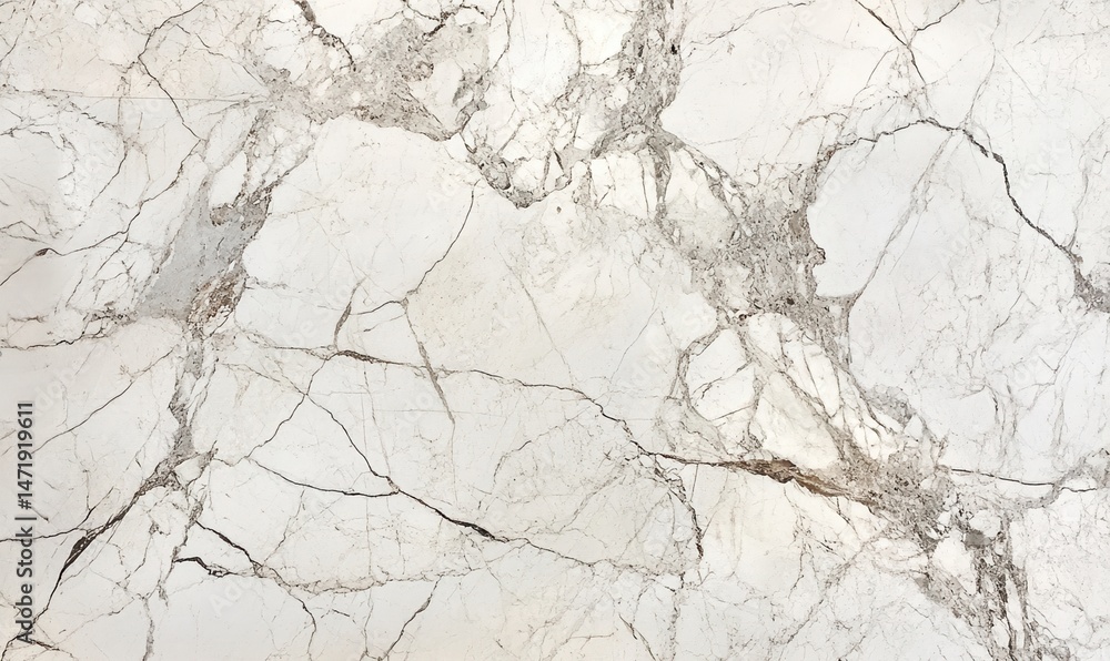 Poster seamless white marble texture with gray veins abstract pattern natural stone surface background deco
