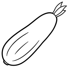 Daikon out line vector 
