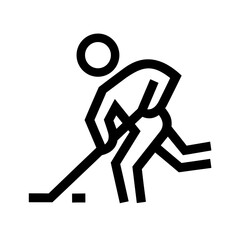 ice hockey sport icon vector