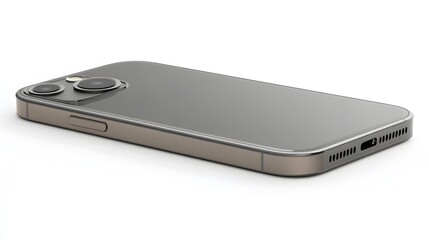 Modern Smartphone Mockup Gray and Gold Device