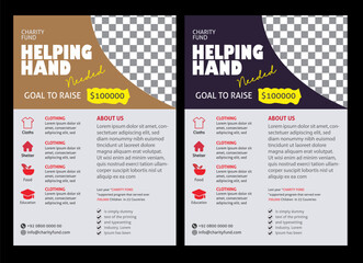 Obraz premium Chsrity Flyer Charity Event management flyer, brochure design, donate, help, spread happiness, volunteer indeed for charity, A4 print ready editable. kids charity flyer design donation social Charity