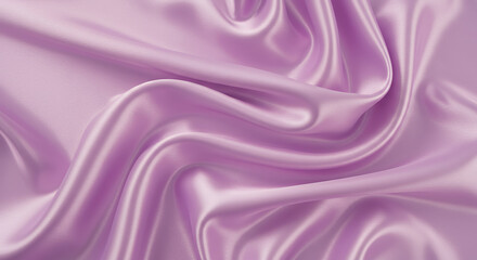 Obraz premium Luxurious Lavender Silk: Abstract Flowing Fabric Texture for Elegant Designs & Textiles, Soft Violet Satin Background Image