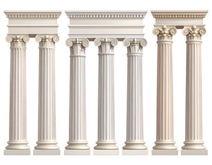 Obraz premium Classic Columns in Various Styles