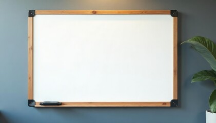 Obraz premium A smiling whiteboard, clean and bright, ready for ideas , strategy, happy, graphic