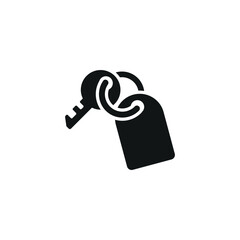 Key icon. Simple key tag icon for social media, app and web design. Vector illustration.