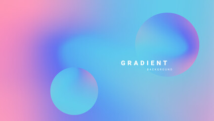 Modern pastel gradient background with abstract spheres and soft blur