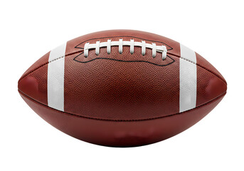 American Football Closeup Image on Transparent background
