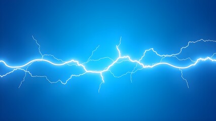 Vivid blue backdrop features zigzagging white lightning bolts radiating outward, conveying an energetic and lively ambiance ideal for creative projects or designs.
