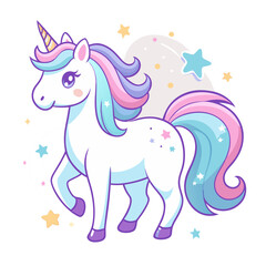 Cute Pony Vector Illustration