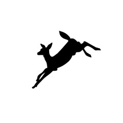 Deer silhouette illustration