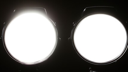 Studio lighting, bright, two, white, lights, dark, background, photography, setup