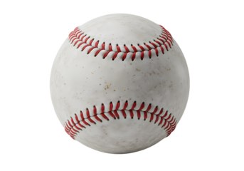 Used Baseball Ball Image HighResolution Texture on Transparent background
