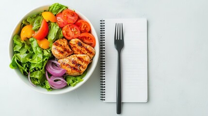 Keto meal planner with lowcarb, highfat meal tracking sections