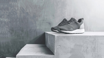 men's sneakers on the isolated background