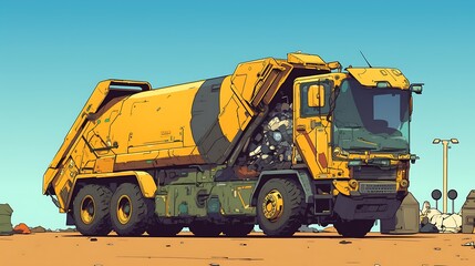 Obraz premium Futuristic dump truck design