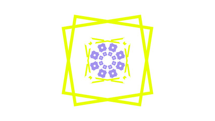 Vibrant Geometric Pattern on a Black Background