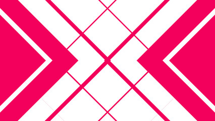Abstract Geometric Pattern with Pink and Black Intersecting Arrows