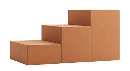 Isolated Three Step Boxes