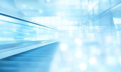 Abstract Blurred Light Blue Background with Motion Blur Effect and Futuristic Design for Modern Technology Concepts and Creative Presentations
