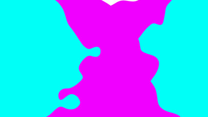 Vibrant Abstract Design with Turquoise and Magenta Colors